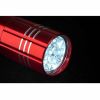 Metal Handheld Red Flashlight with Nylon Wrist Strap