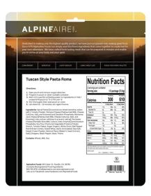 Tuscan Style Pasta Roma - Cook in the Pouch