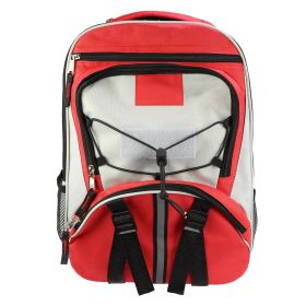Elite Multi-pocket Hikers Backpack, Red