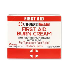 First Aid and Burn Cream .9gram, 25 Packets Per Box