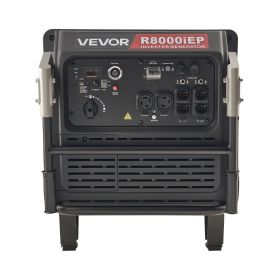 VEVOR Inverter Generator, 10000W Peak Watt Quiet Inverter Generator, Remote Start Inverters Generators for Home Outdoor, Gas Powered, Stable Power