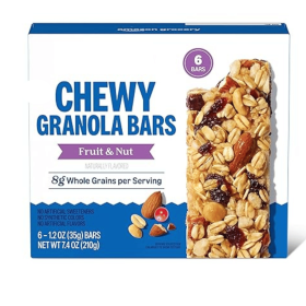 Fruit & Nut Chewy Granola Bars, 7.4 Oz, 6 Ct