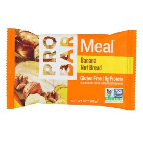 Probar Meal Bar, Banana Nut Bread - Case Of 12 - 3 Oz