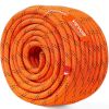 VEVOR Dual Twisted Polyester Cord, 1/2 inch by 120 feet, 48-Strand, 8000 LBS Tensile Strength, Multi-Use Outdoor Rope for Arborist Activities, Hiking