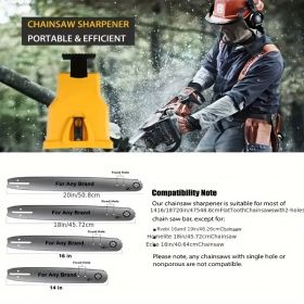 Hainsaw Teeth Sharpener, Portable Chain Saw Sharpener Tool, Chainsaw Sharpener Universal Chain Saw Blade Sharpener