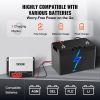 VEVOR 50A MPPT Solar Charge Controller, 12V / 24V Auto DC Input, Solar Panel Regulator Charger with Bluetooth Module