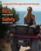 VEVOR ATV Rear Storage Bag, 50L ATV Rear Cargo Bag with Sponge Seat Cushion & Bottle Holder