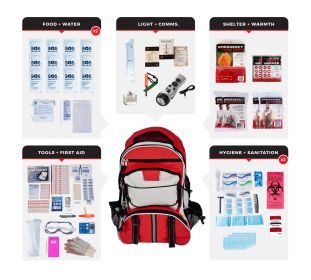 2 Person Comfort Survival Kit (Option: Backpack)