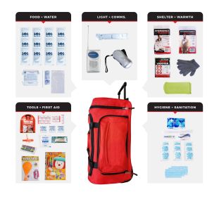 Children's Survival Kit (Option: Rolling Bag)