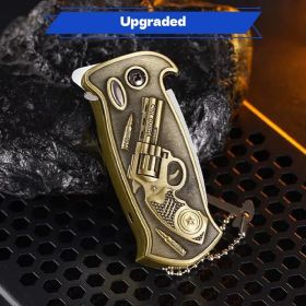 1pc 3-in-1 Lighter, Butane Lighter, Bottle Opener Lighter, Outdoor Emergency Lighter, Tactical Design Engraved Lighter, Portable Lighter for Camping (Color: Revolver style)